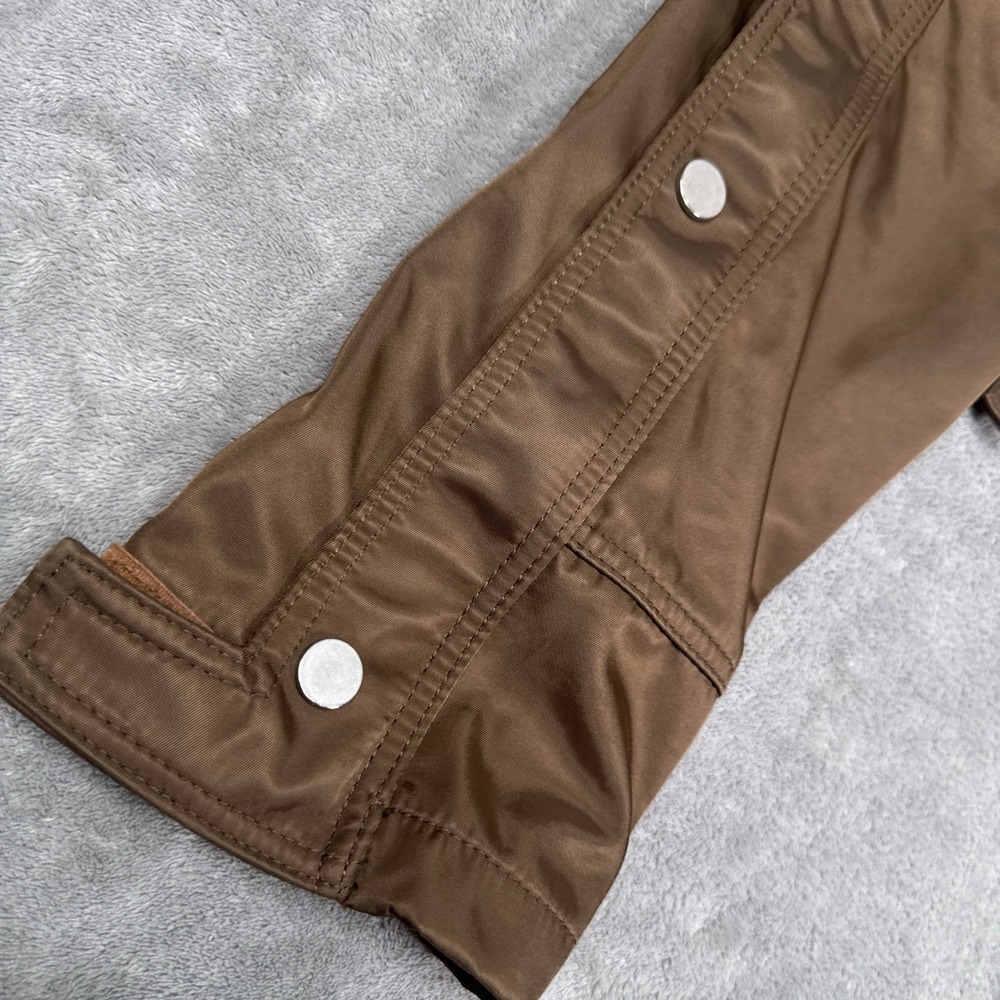 MNML Snap Zipper Cargo Pants Mens 28 Brown Nylon Streetwear Belted Casual - Picture 4 of 12